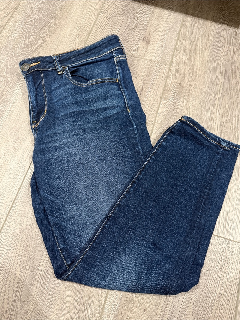 American Eagle Dark Wash Blue Jeggings 14 Short